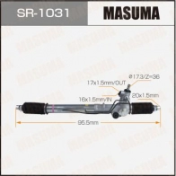 Рейка рулевая (правый руль, ГУР) MASUMA 1440255754 SR-1031 OZBQ 68P