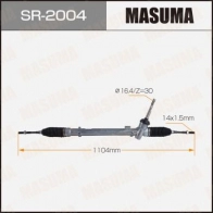 Рейка рулевая (левый руль) MASUMA X GRFPBA SR-2004 1440255759