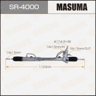 Рейка рулевая (левый руль, ГУР) MASUMA SR-4000 1440255762 67I ZZET
