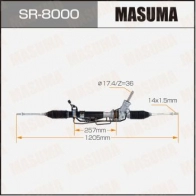 Рейка рулевая (левый руль, ГУР) MASUMA SR-8000 LM90K 3 1440255771