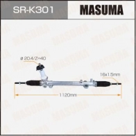 Рейка рулевая (левый руль) MASUMA SR-K301 1440255781 JZ NX9Z