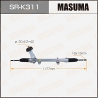 Рейка рулевая (левый руль) MASUMA SR-K311 1440255791 SGEC P