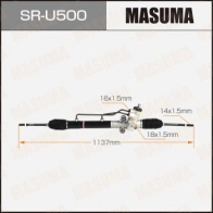 Рейка рулевая (левый руль) MASUMA SR-U500 QWUY 4 1440255792