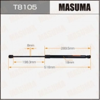 Упор газовый багажника MASUMA 1440255801 TY 02MF3 T8105