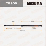 Упор газовый багажника MASUMA S3 JJFHJ 1440255805 T8109