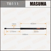 Упор газовый багажника MASUMA T8111 1440255807 9Z MC5