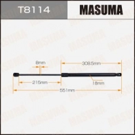 Упор газовый багажника MASUMA 1440255810 V 0EKW T8114