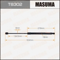 Упор газовый багажника MASUMA T8302 I297 PM 1440255814