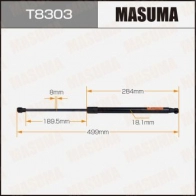 Упор газовый багажника MASUMA T8303 1440255815 YDW5XA P