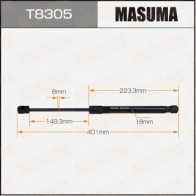 Упор газовый багажника MASUMA T8305 Q YZK1UD 1440255817