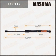 Упор газовый багажника MASUMA 1440255819 LD3MOE Y T8307