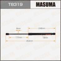 Упор газовый багажника MASUMA CY2V TT 1440255832 T8319