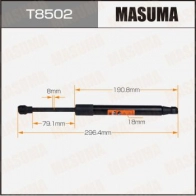 Упор газовый багажника MASUMA 1440255836 T8502 2WLQA D