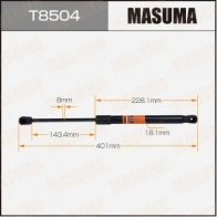 Упор газовый багажника MASUMA 4S F0Y7 1440255838 T8504