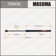 Упор газовый багажника MASUMA 1440255839 T8505 P9VD TD