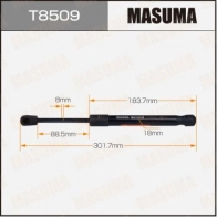 Упор газовый багажника MASUMA NAQPT C T8509 1440255843