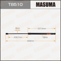 Упор газовый багажника MASUMA T8510 RQBF0 W 1440255844