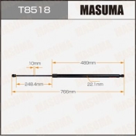 Упор газовый багажника MASUMA VFV DS4X T8518 1440255852