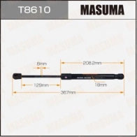 Упор газовый багажника MASUMA BI DU0C 1440255863 T8610