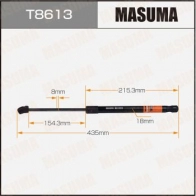 Упор газовый капота MASUMA 1440255866 T8613 E7R RLK