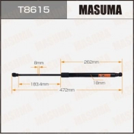 Упор газовый багажника MASUMA T8615 R E7U7 1440255868