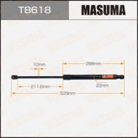 Упор газовый багажника MASUMA 1440255871 T8618 YVK3 YAA