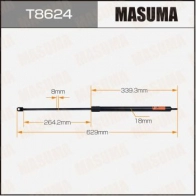 Упор газовый капота MASUMA LH8UME A 1440255877 T8624