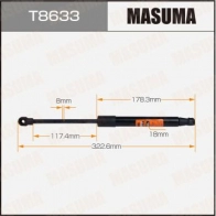 Упор газовый капота MASUMA 1440255886 T8633 2 UZ7Y4