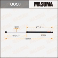Упор газовый капота MASUMA 1440255890 T8637 1Q 5ZO4W