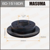 Диски тормозные перфорированные RH MASUMA V EBUW 1440255915 BD-1518DR