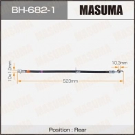 Шланг тормозной MASUMA RL74 FIU BH-682-1 1440256008