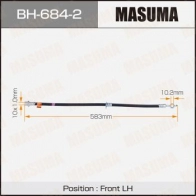 Шланг тормозной MASUMA P CS61A 1440256011 BH-684-2