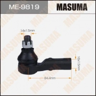 Наконечник рулевой MASUMA ME-9819 1440256170 NZ8 YI