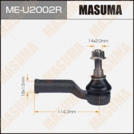 Наконечник рулевой MASUMA 1440256182 ME-U2002R 7 H8YD