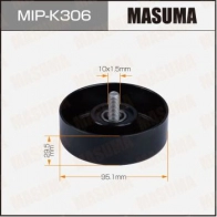 Ролик обводной приводного ремня MASUMA MIP-K306 Hyundai Solaris (RB) 1 Седан 1.6 123 л.с. 2010 – наст. время XZUH OOQ