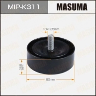 Ролик обводной приводного ремня MASUMA V M9CH9Q Kia Sorento (XM) 2 Кроссовер 2.2 CRDi 197 л.с. 2009 – наст. время MIP-K311