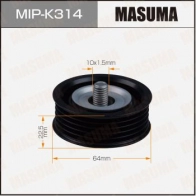 Ролик обводной приводного ремня MASUMA A23 KC 1440256277 MIP-K314