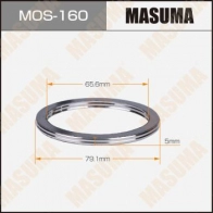 Кольцо уплотнительное глушителя 66х79x5 MASUMA 1 QJ57C 1440256343 MOS-160