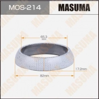Кольцо уплотнительное глушителя 65.3x82x17.2 MASUMA MOS-214 1440256349 VZS FUUO