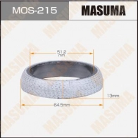 Кольцо уплотнительное глушителя 51.2x64.5x13 MASUMA 1440256350 MOS-215 XW5 OV