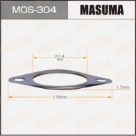 Прокладка глушителя 61.4x116x1.7 MASUMA YAWO 5Q MOS-304 1440256357