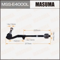 Тяга рулевая (комплект) MASUMA 1440256378 URQS 2 MSS-E4000L