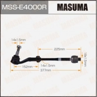 Тяга рулевая (комплект) MASUMA LW8T C MSS-E4000R 1440256379