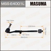 Тяга рулевая (комплект) MASUMA MSS-E4001L QLBVJ YW 1440256380
