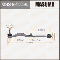 Тяга рулевая (комплект) MASUMA MSS-E4002L 1440256382 M OGRQL