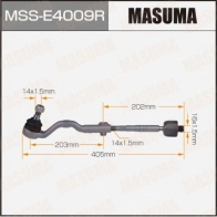 Тяга рулевая (комплект) MASUMA CR2V2 E MSS-E4009R 1440256393