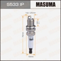 Свеча зажигания иридиeвая IFR5J-11 MASUMA S533IP S UVPA 1440256533