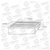 Фильтр воздушный AVANTECH 1420571466 AF0518 934 EO5