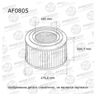 Фильтр воздушный AVANTECH AF0805 1439705076 J 9X3J