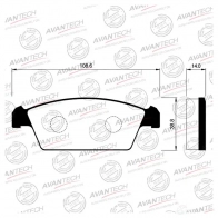 Дисковые тормозные колодки AVANTECH F3 HIV 1420571258 AV182
